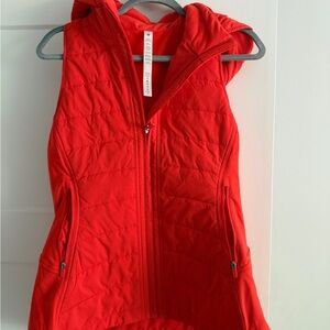 lululemon athletica Red Hooded Vest
